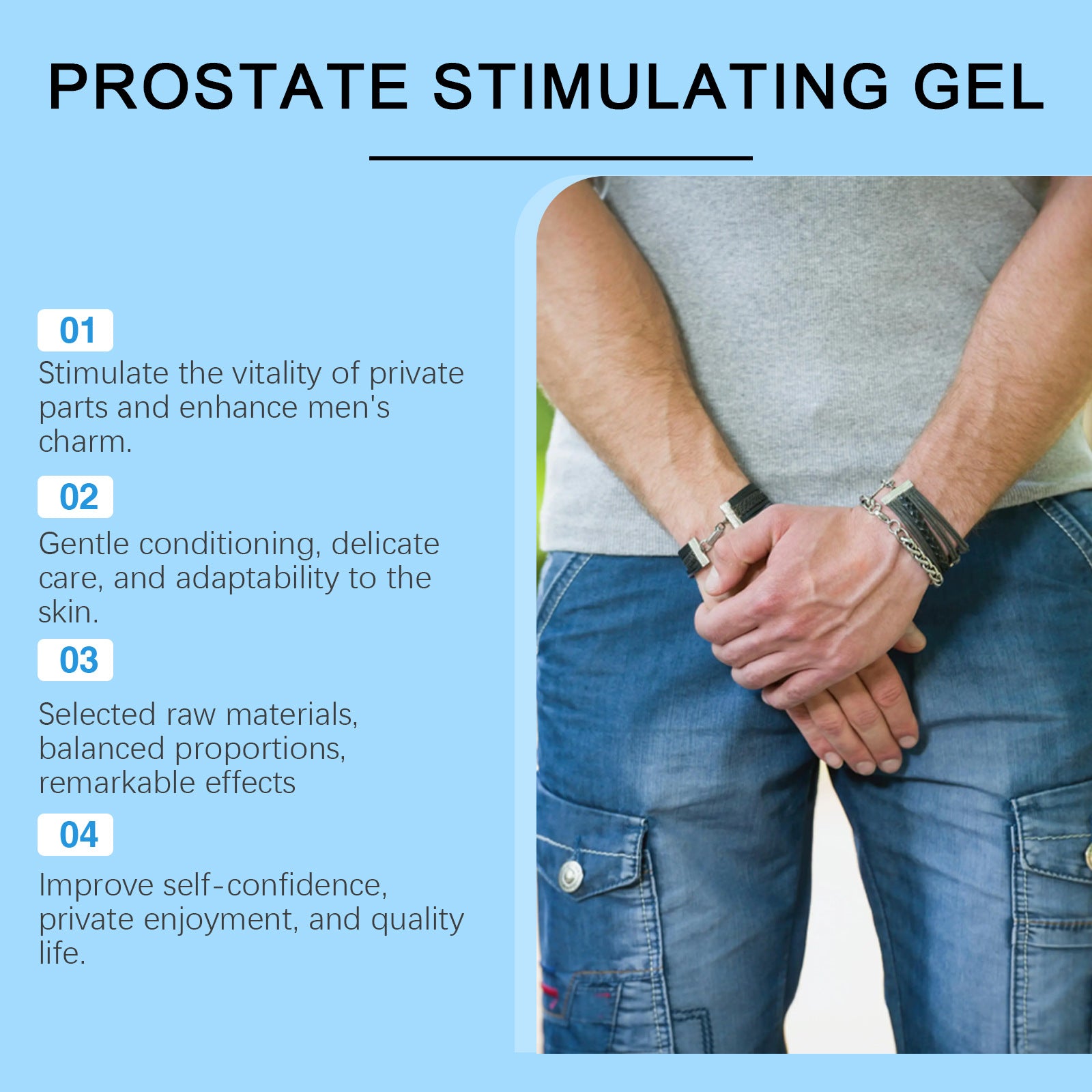 Men's Body Skin Gentle Moisturizing Herbal Care Gel