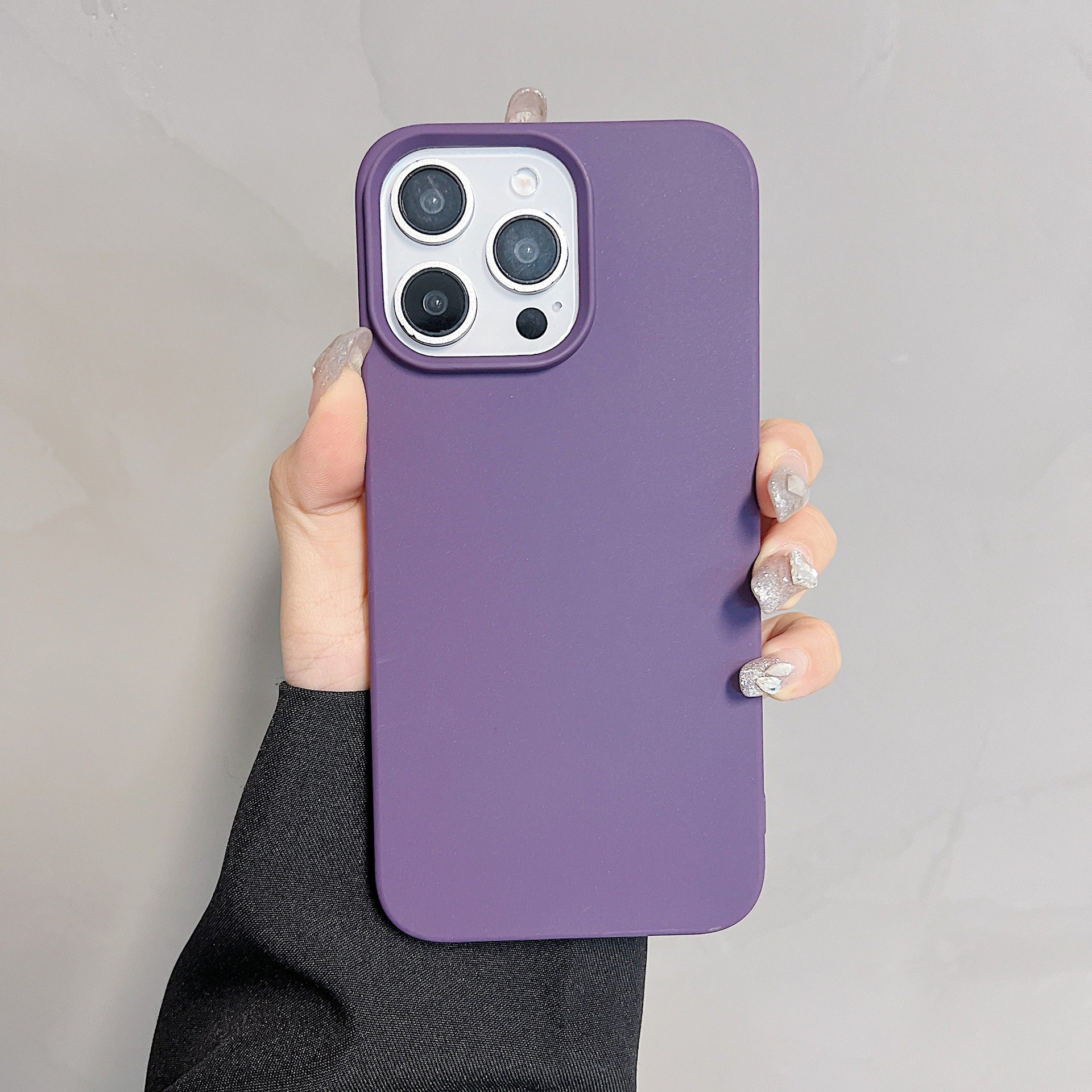 Solid Color Half Pack Skin Feeling Matte Cover Protective Case