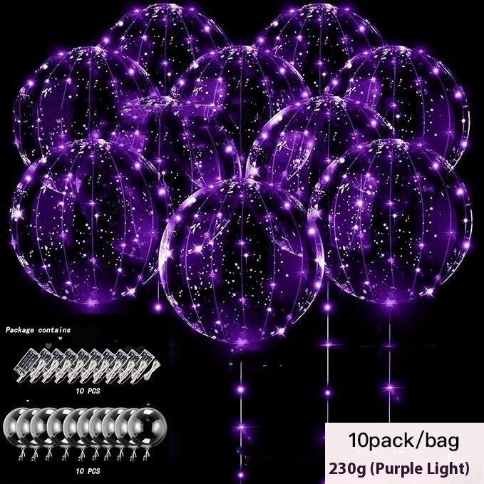 Helium Floating Air Led Glowing Balloon Party Decoration Balloon