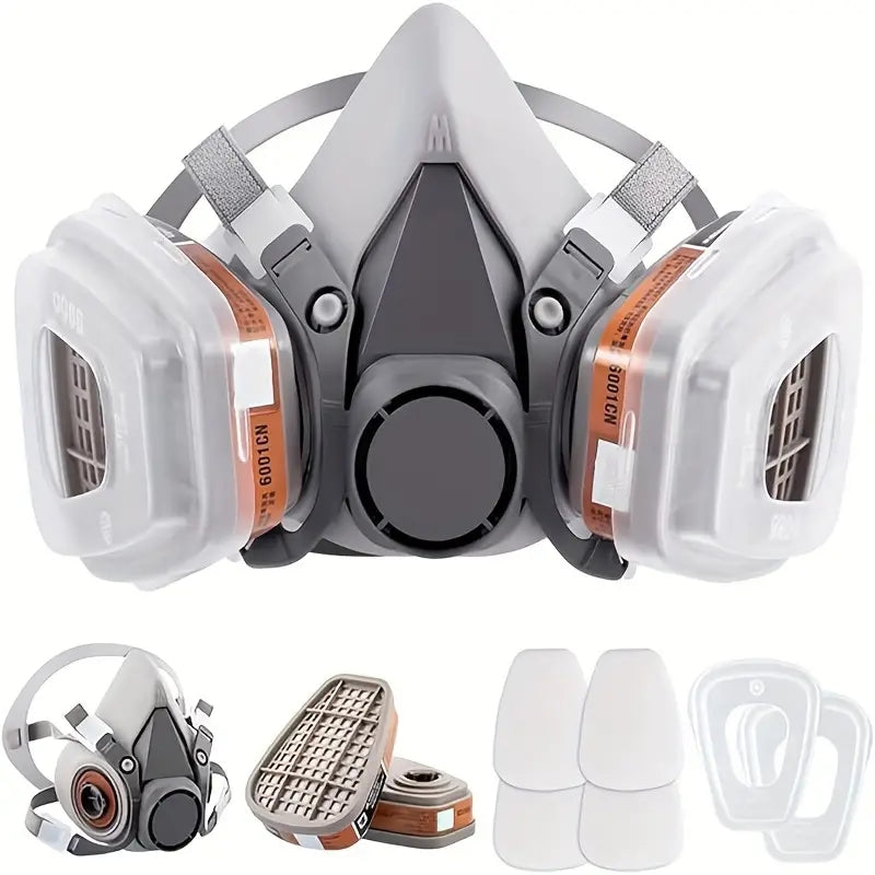 6200 Gas Mask Gas Proof Half Face Mask Series Combination Matched With 6001 2091 5n11 Filters Chemical Organic Protection