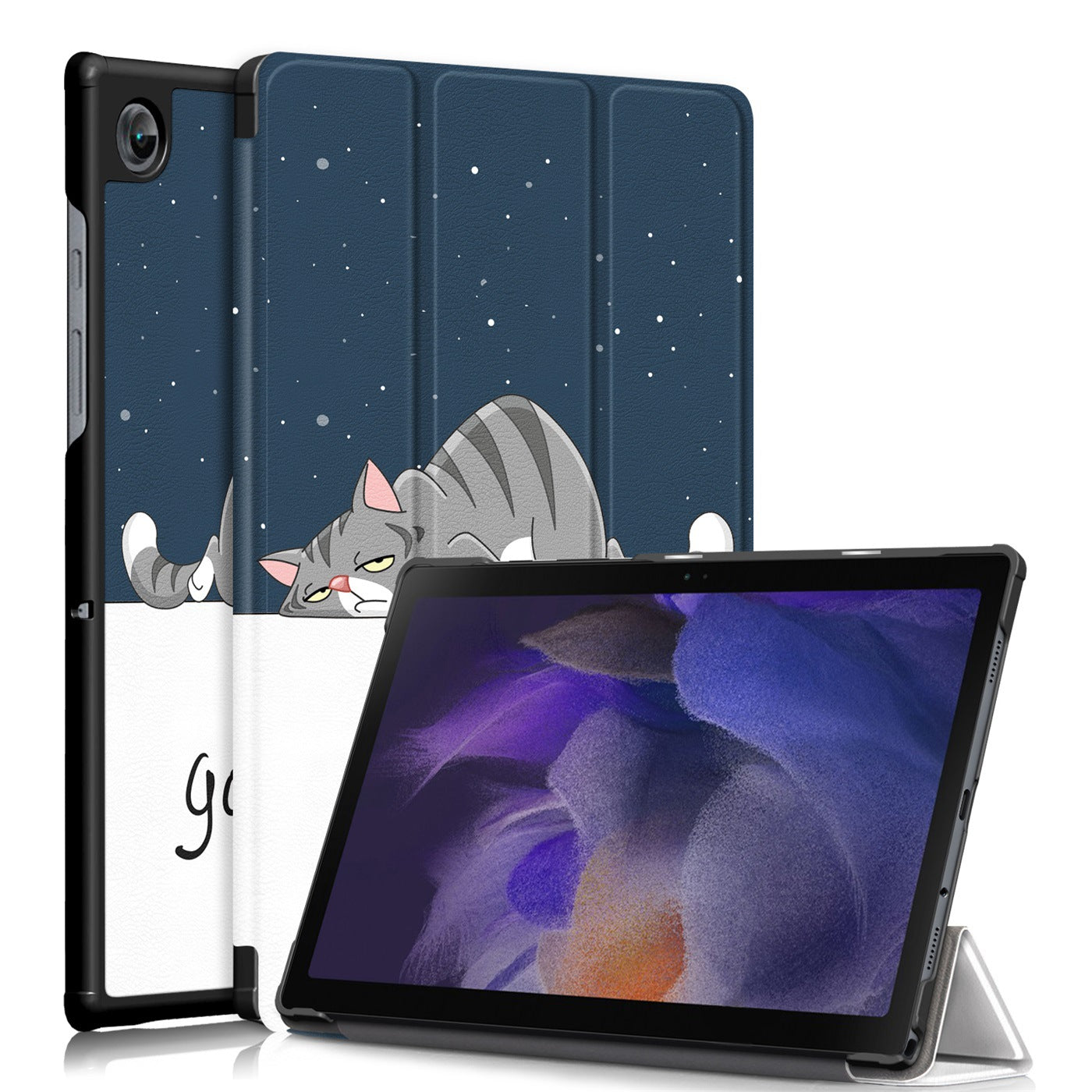 Tablet Protective Cover Tri-fold Leather