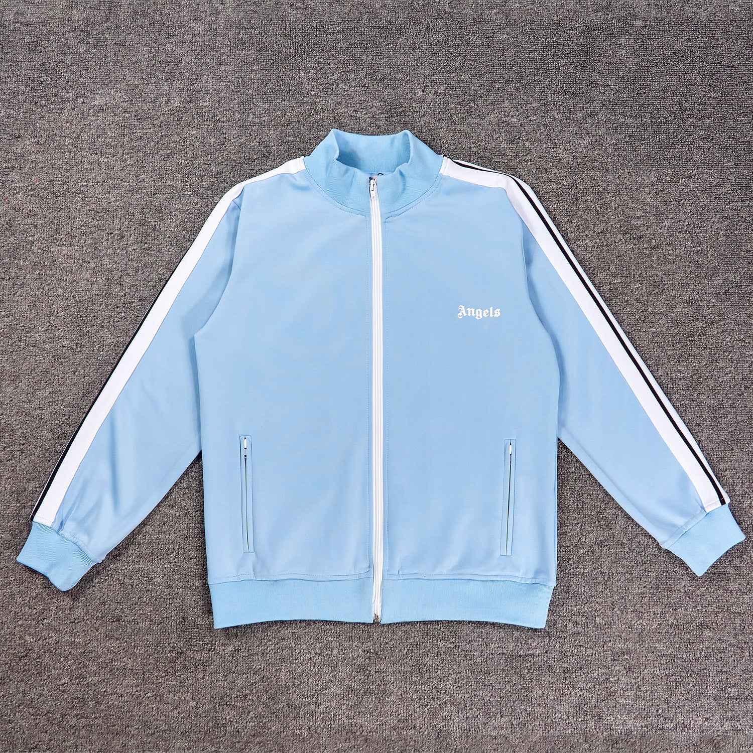 Angel Rainbow Side Woven Strip Classic Vintage Baggy Coat