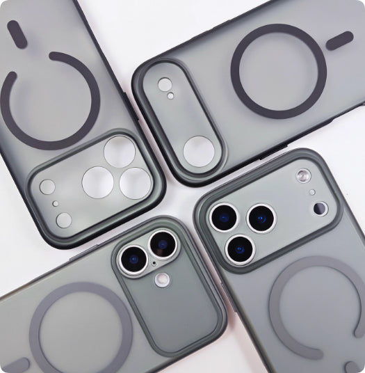 Magnetic Skin-feel Mobile Phone Case Fine Hole Lens Full Cover Anti-fall