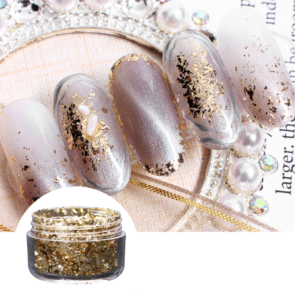 Gold Colored Foil Flakes