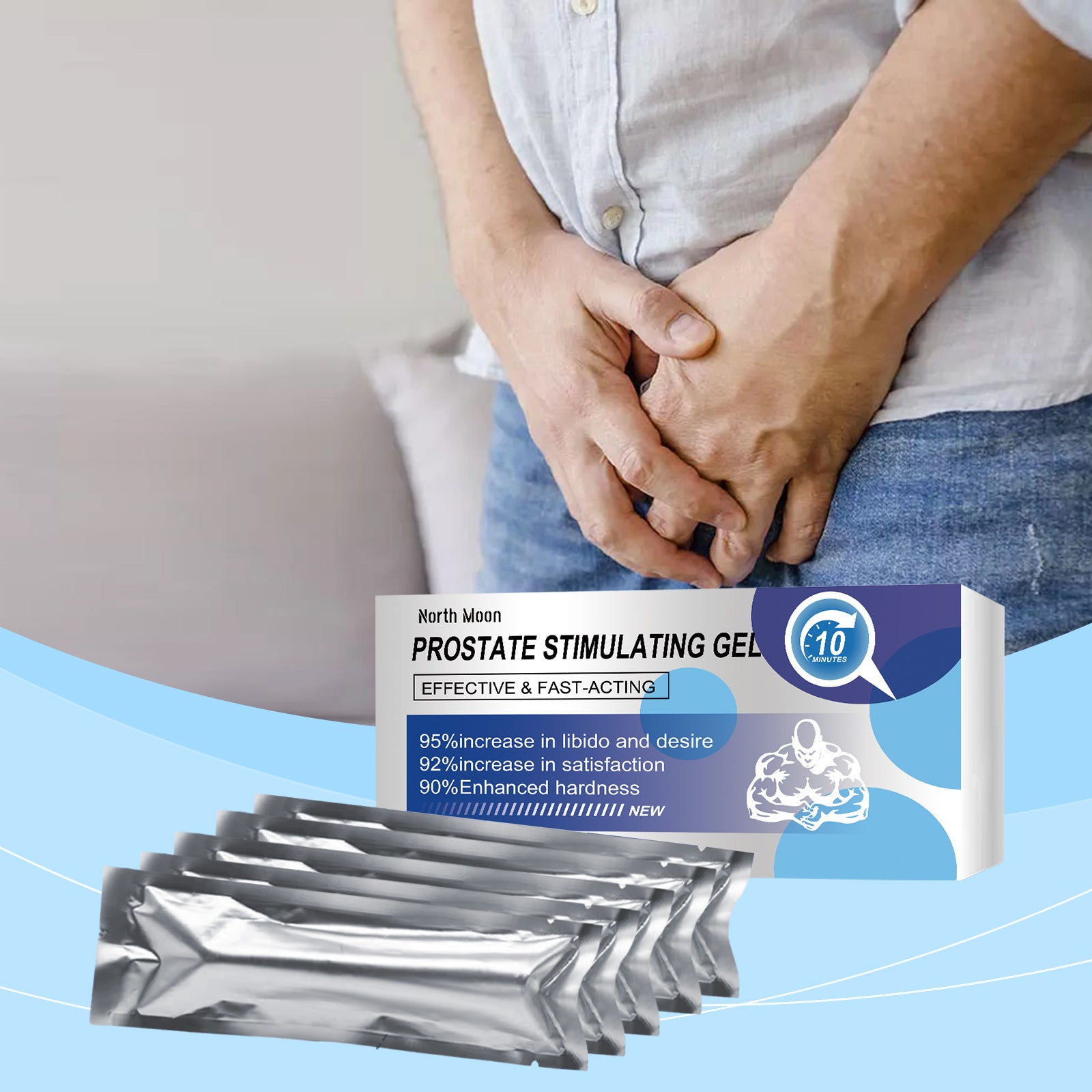 Men's Body Skin Gentle Moisturizing Herbal Care Gel