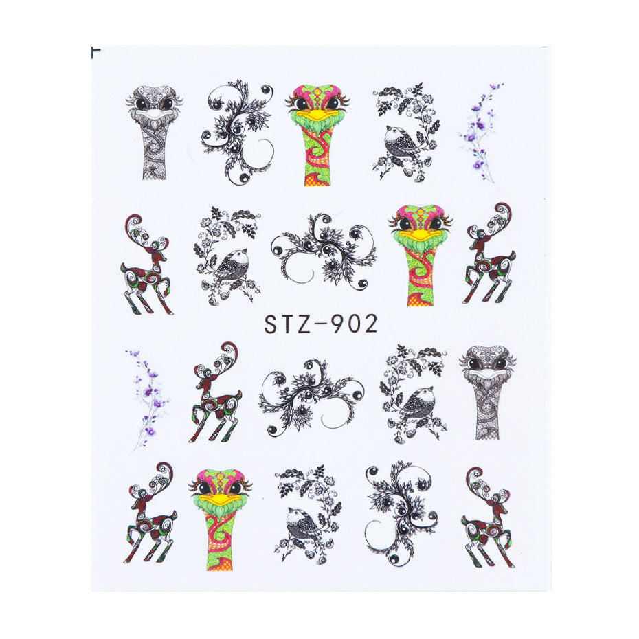 Flower Water Nail Stickers