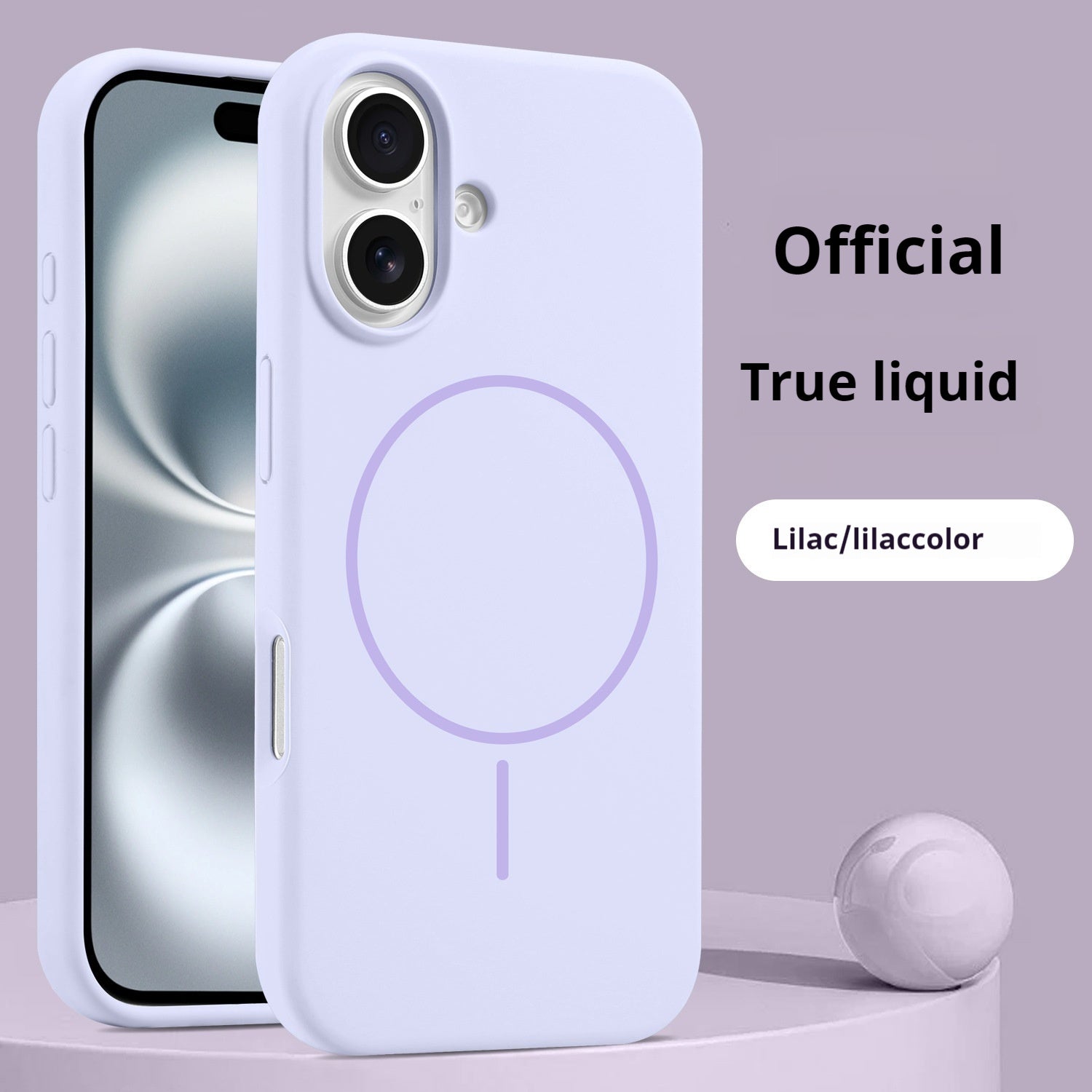 Phone Case Liquid Silicone Magnetic Skin Feeling Pure Color Protective Cover
