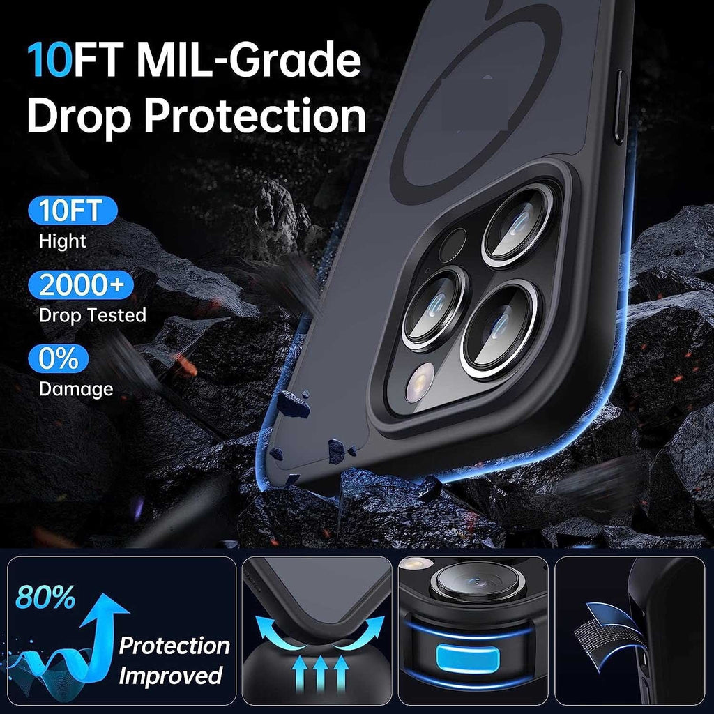 Magnetic Suction Shell Frosted Drop-resistant Protective Cover Phone Case