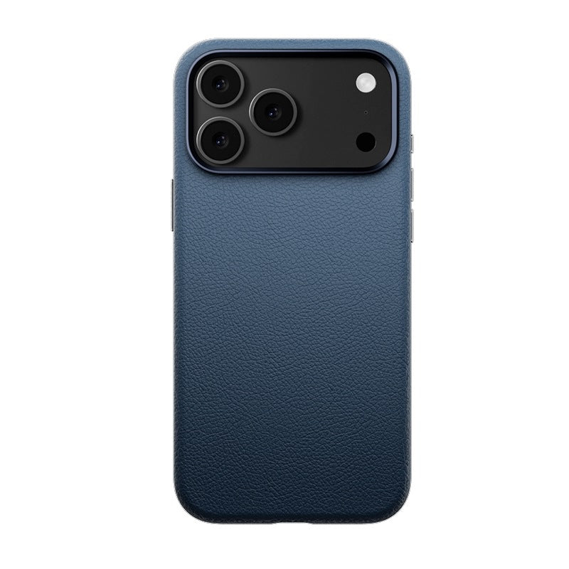 Sleek Genuine Leather Magnetic Phone Case With Anti-fingerprint Coating