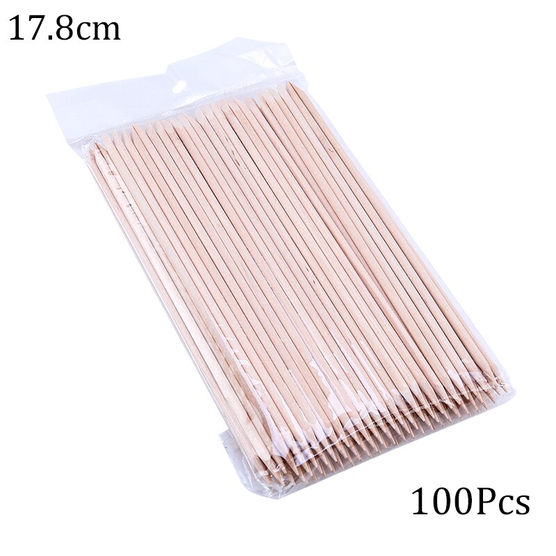 Wooden Nail Art Sticks 100 Pcs Set