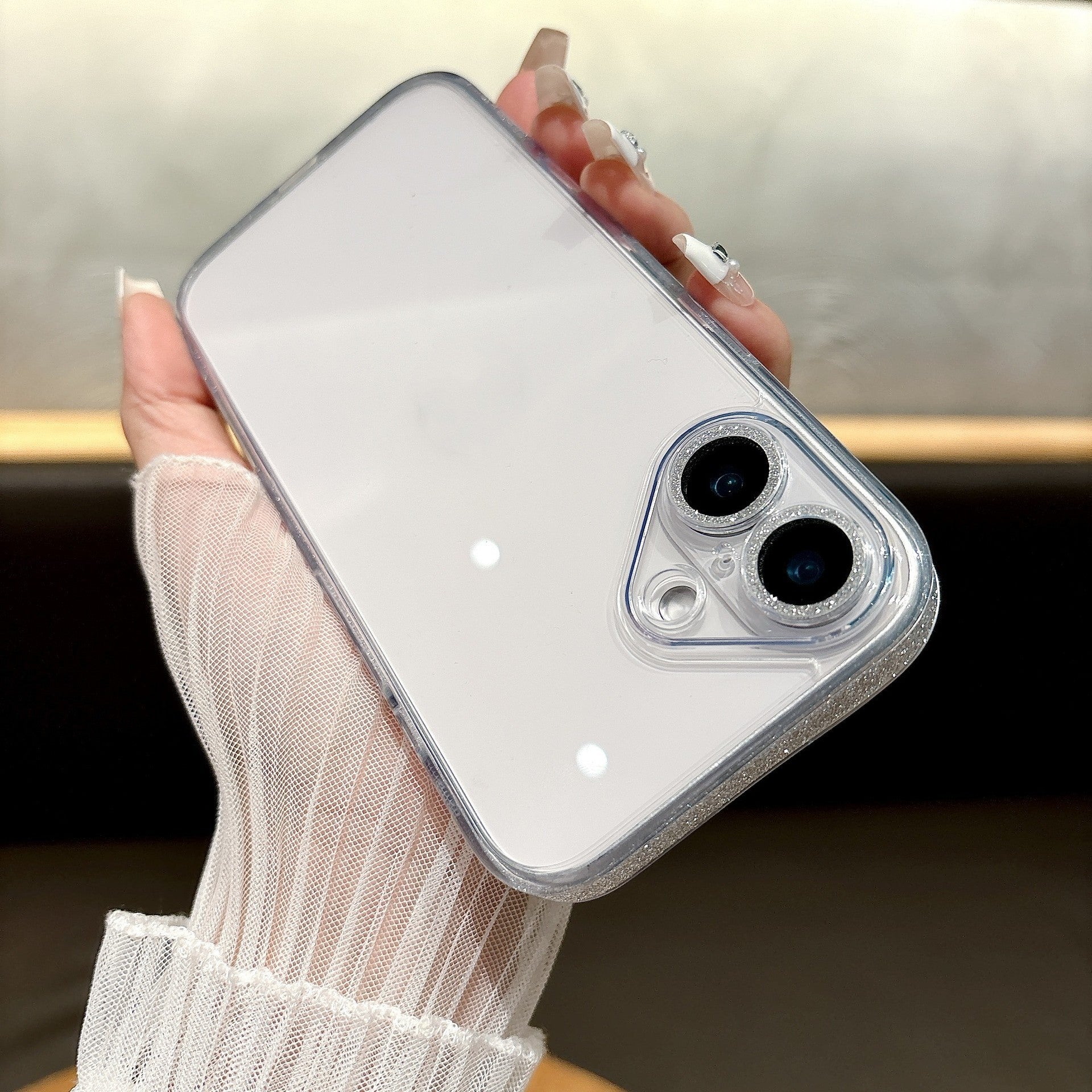 Phone Case Transparent Glass Protective Cover