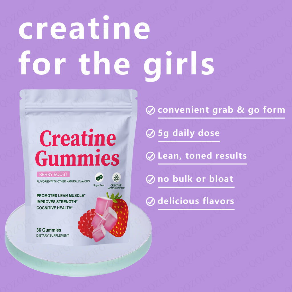 Hot Selling Creatine Gummies Boost Muscle And Providing Energy Creatine Supplement 36 Gummies