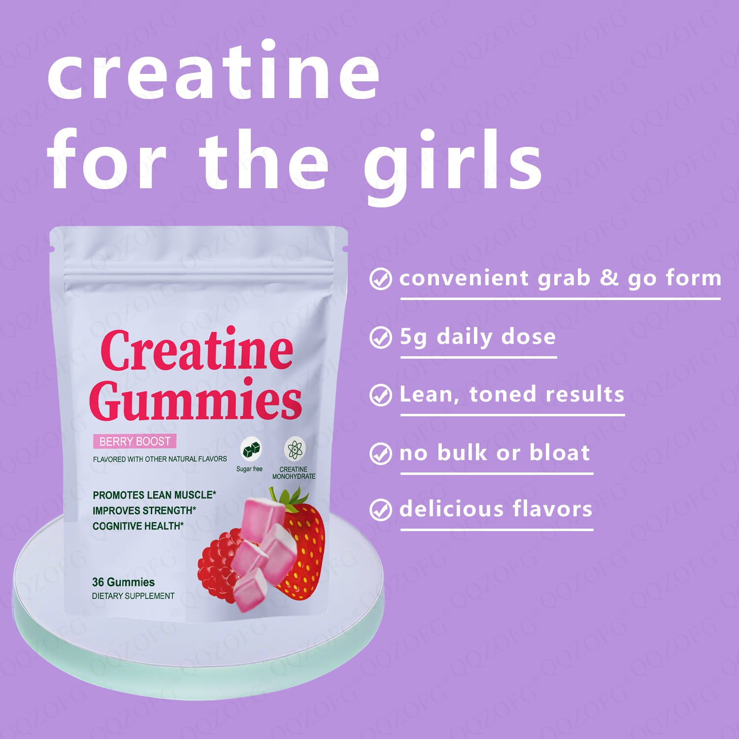 Hot Selling Creatine Gummies Boost Muscle And Providing Energy Creatine Supplement 36 Gummies