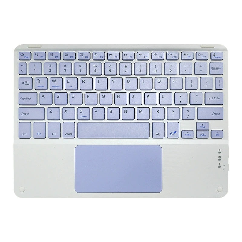 Bluetooth Keyboard With Touch For Mobile Phone Tablet Wireless Rechargeable