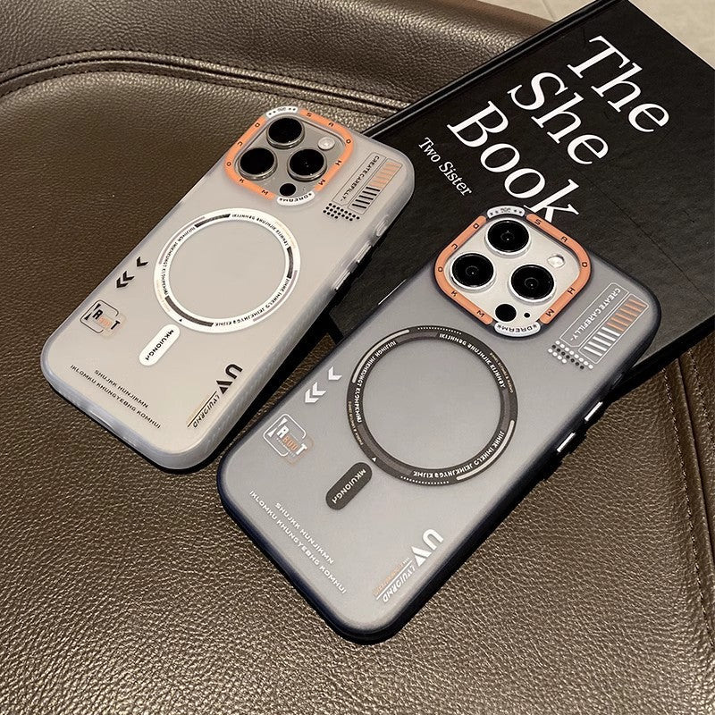 Magnetic Phone Case Frosted Skin Feeling Protective Cover