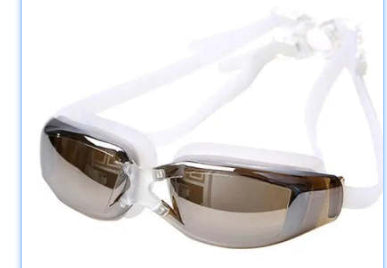 Anti-fog HD  Large Frame Electroplating Swimming Goggles