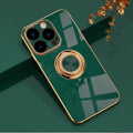 Electroplating Phone Case Car Integrated Ring Bracket Protective Cover
