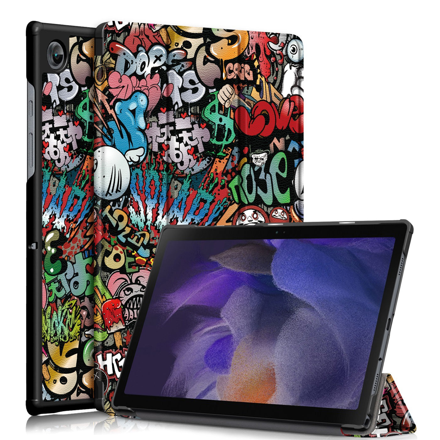 Tablet Protective Cover Tri-fold Leather