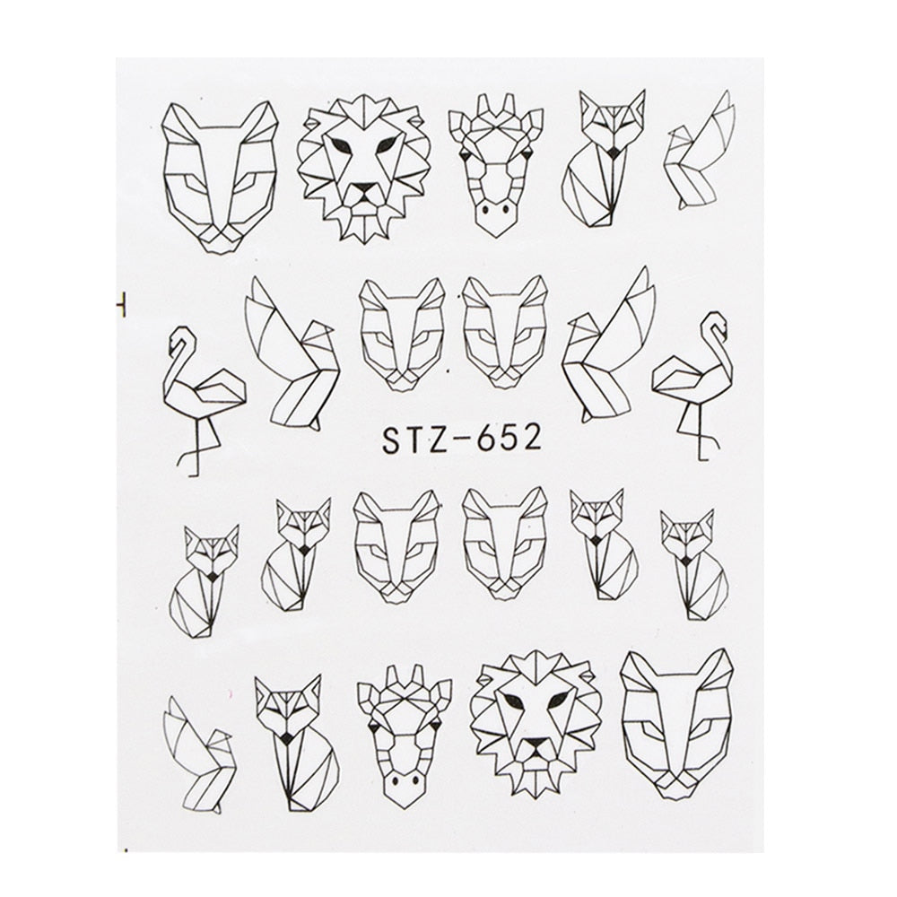 Flower Water Nail Stickers