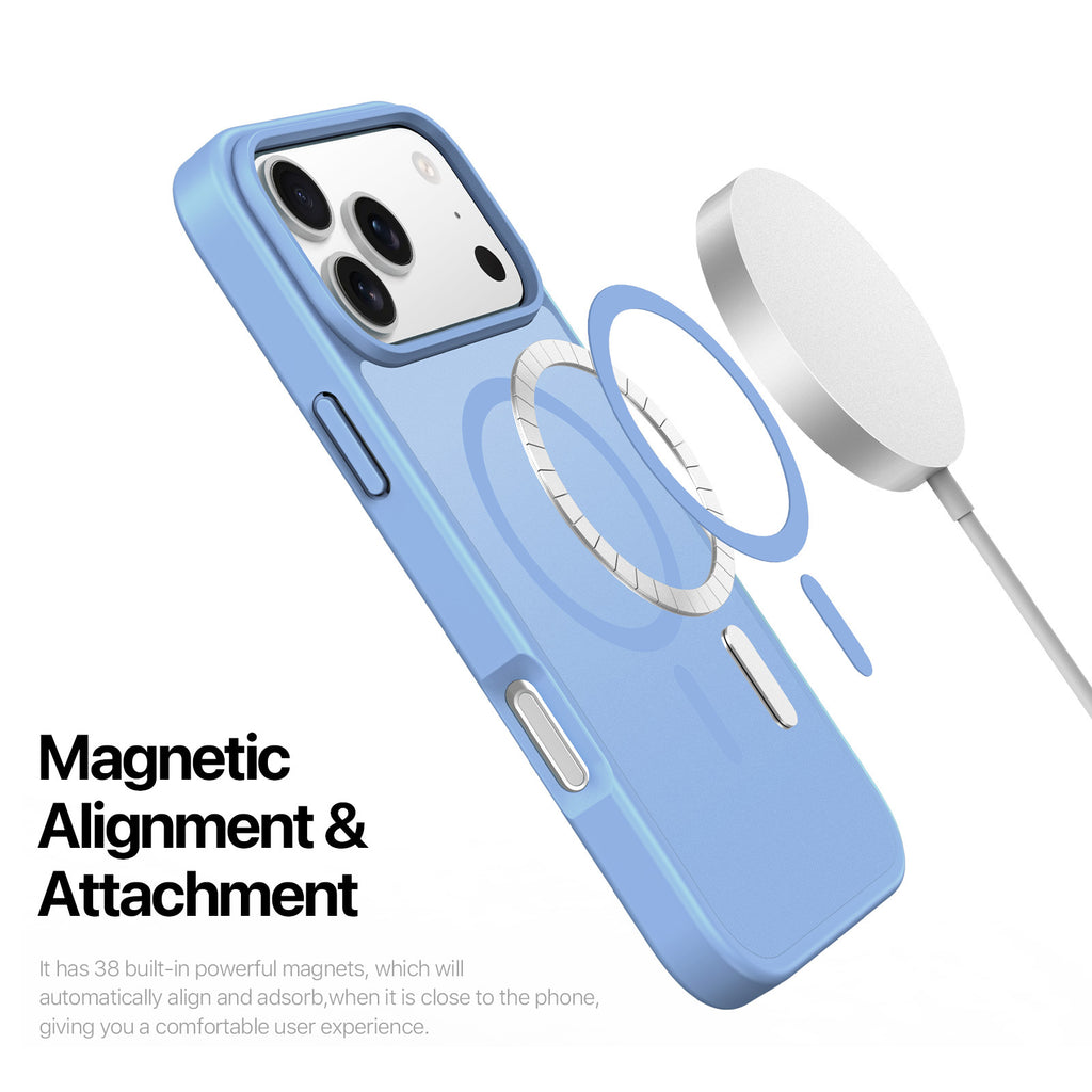 Magnetic Skin-feel Minimalist Matte Transparent Back Cover