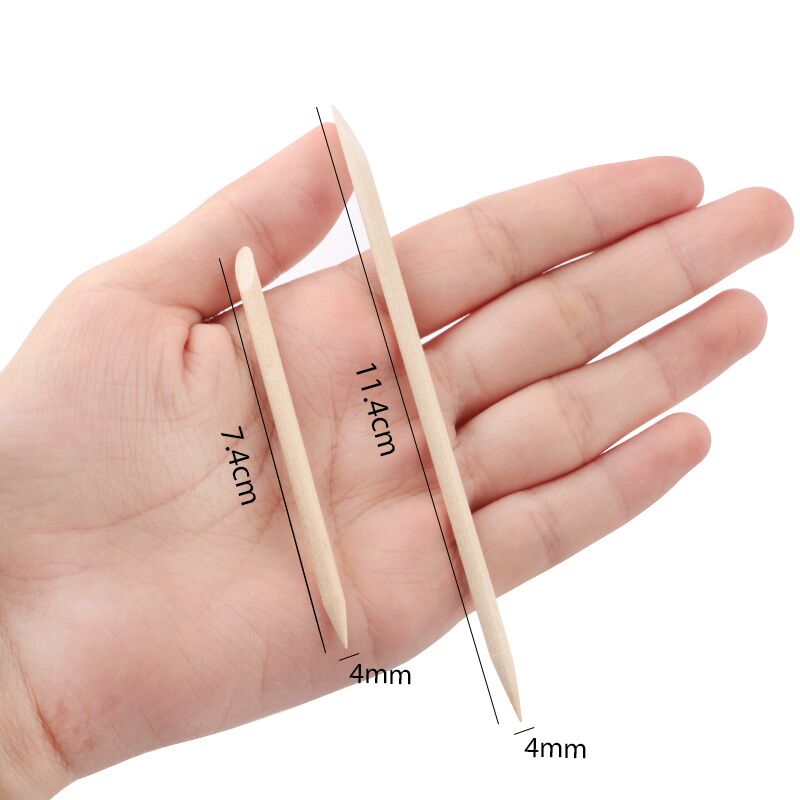 Wooden Nail Art Sticks 100 Pcs Set