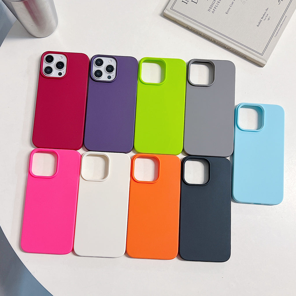 Solid Color Half Pack Skin Feeling Matte Cover Protective Case