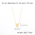 Stainless Steel New Fashion Fine Waterproof Jewelry Love Heart Bowknot Shape Charm Chain Choker Necklaces Pendant For Women Fashion Jewelry