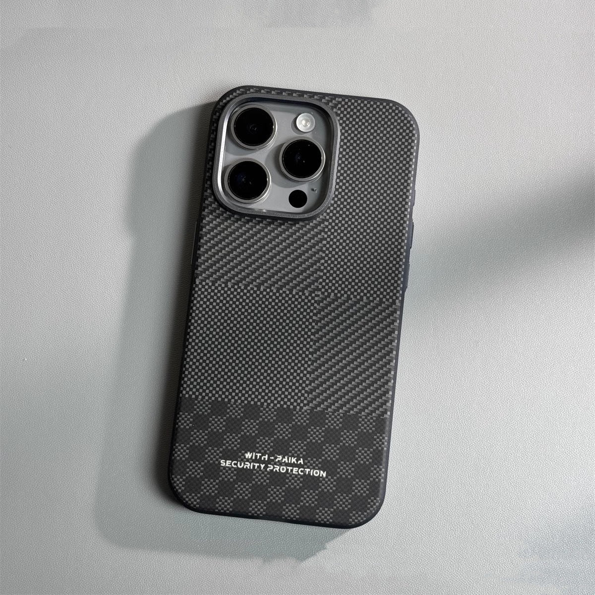 Mobile Phone Carbon Fiber Drop-resistant Protective Cover