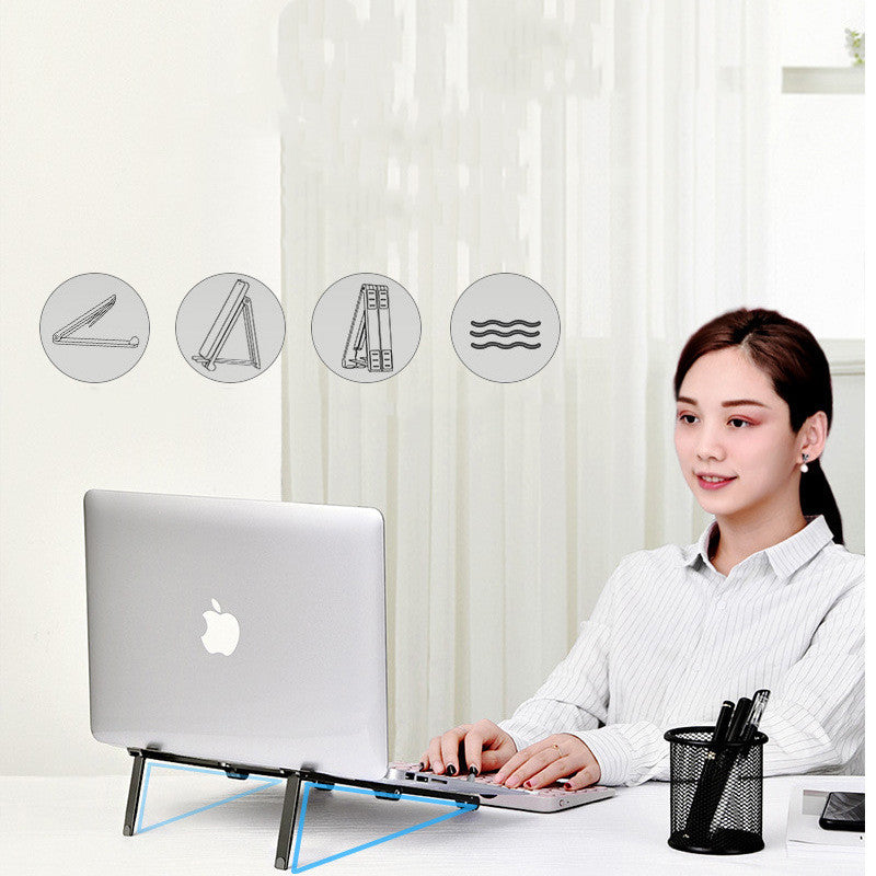 Aluminum notebook tablet stand