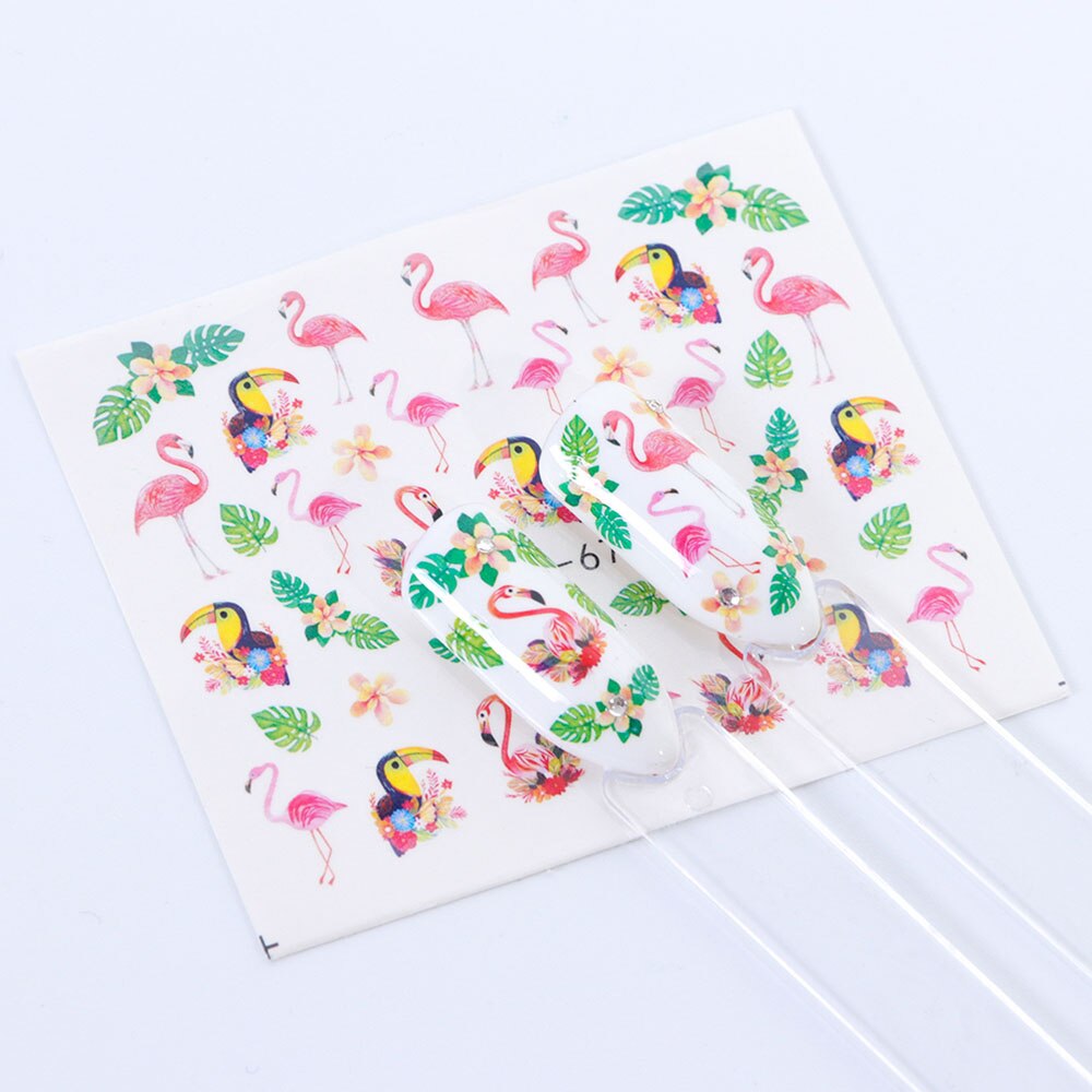 White Flowers Nail Art Stickers