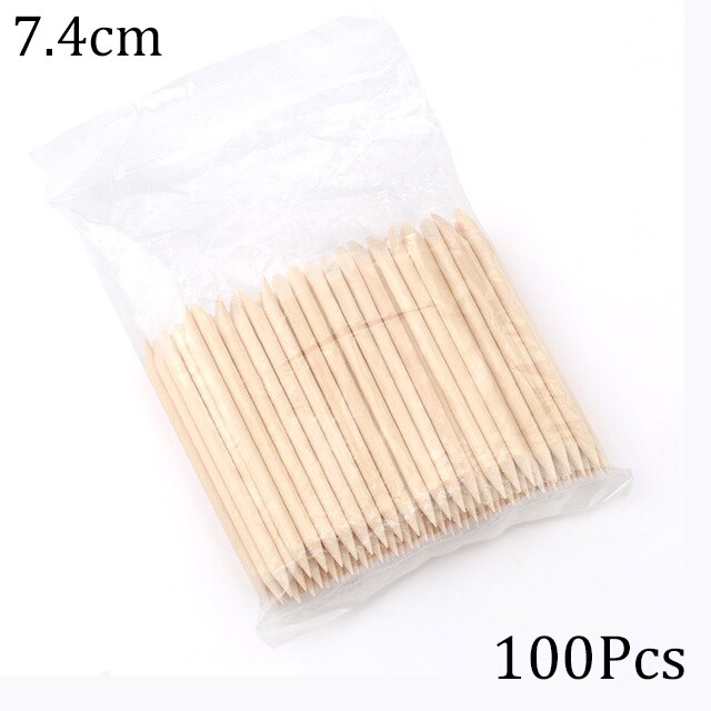 Wooden Nail Art Sticks 100 Pcs Set