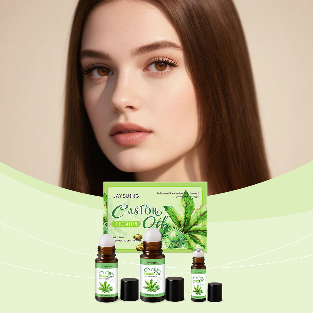 Castor Oil Care Ball Set Gentle Nourishing Tender Skin Care Massage Moisturizing Skin Care