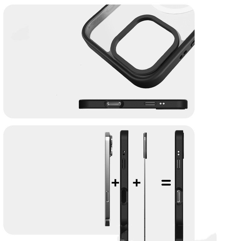 Any Suction Removable Back Cover Transparent Drop Protection