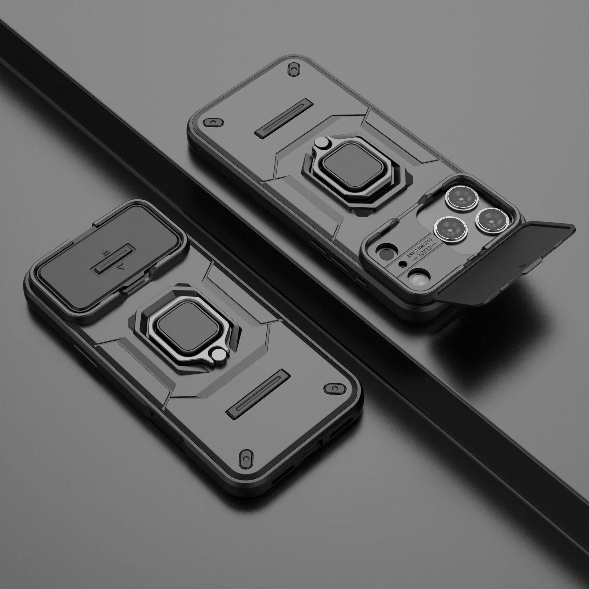 Battle Bear With Kickstand And Ring Holder, Anti-Drop Protective Cover
