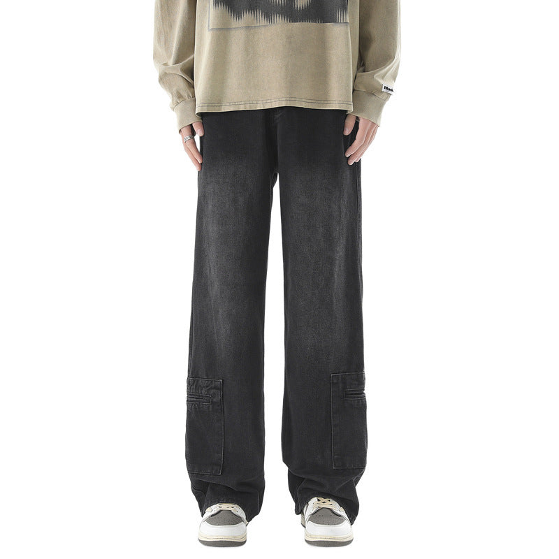 Fashion Personality Male Baggy Straight Trousers