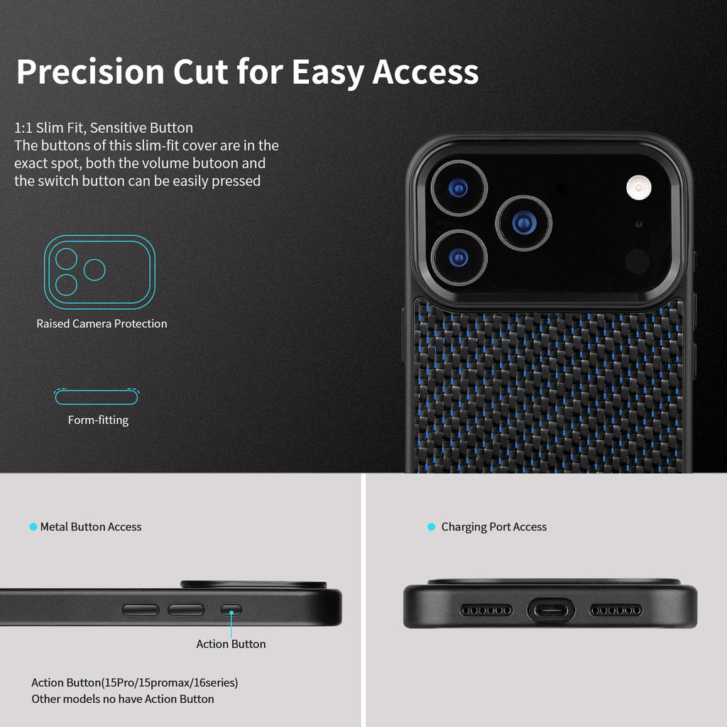 New Metal-Frame Carbon-Fiber Phone Case