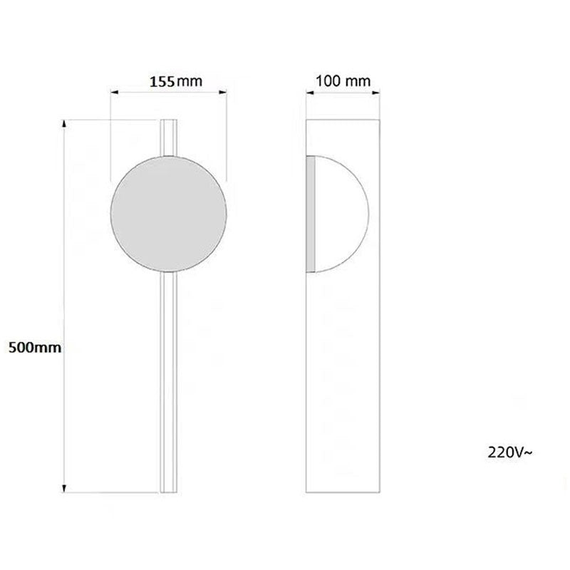 Advanced Modern And Minimalist Stainless Steel Corrugated Wall Lamp