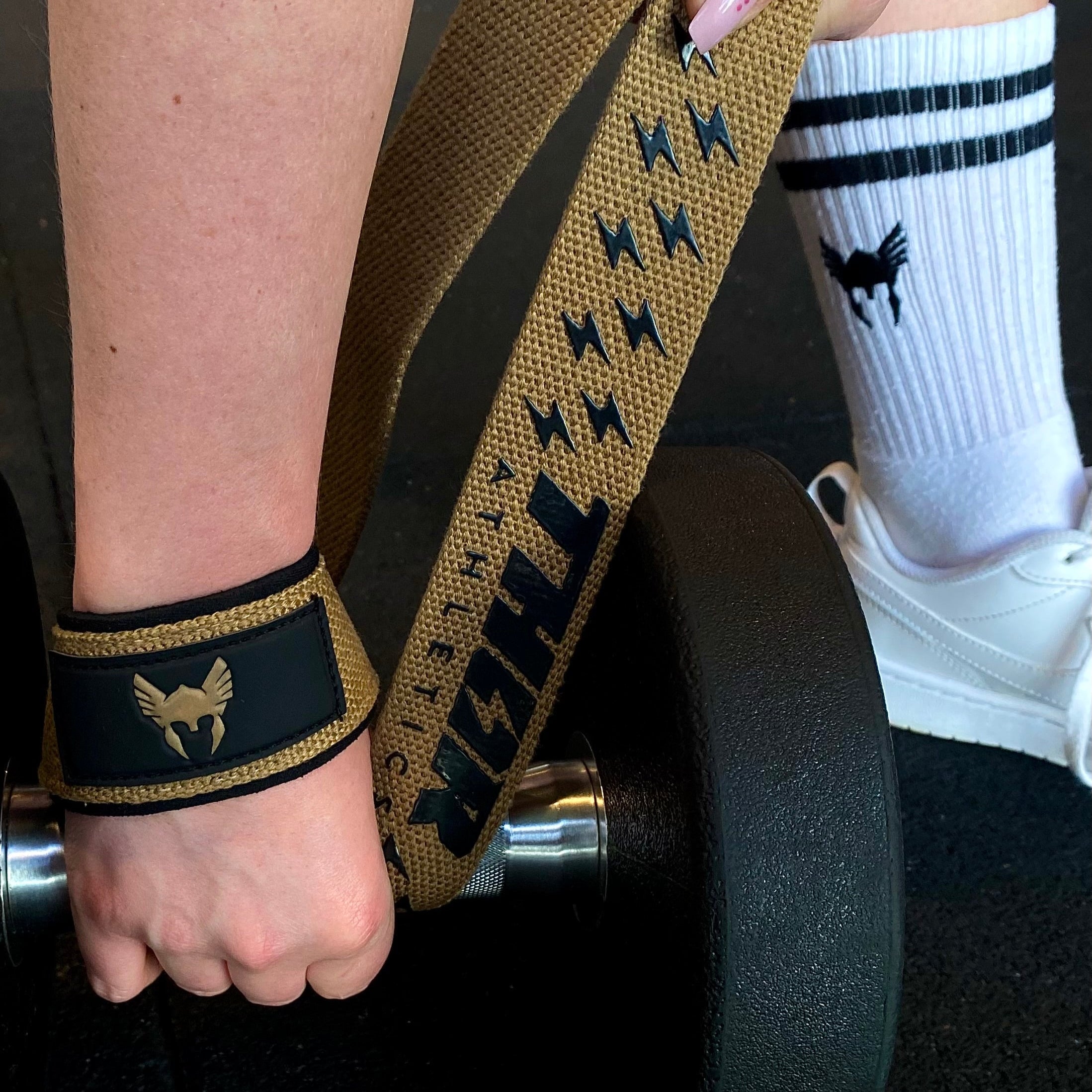 Lifting Straps | Extra Grip | Camel