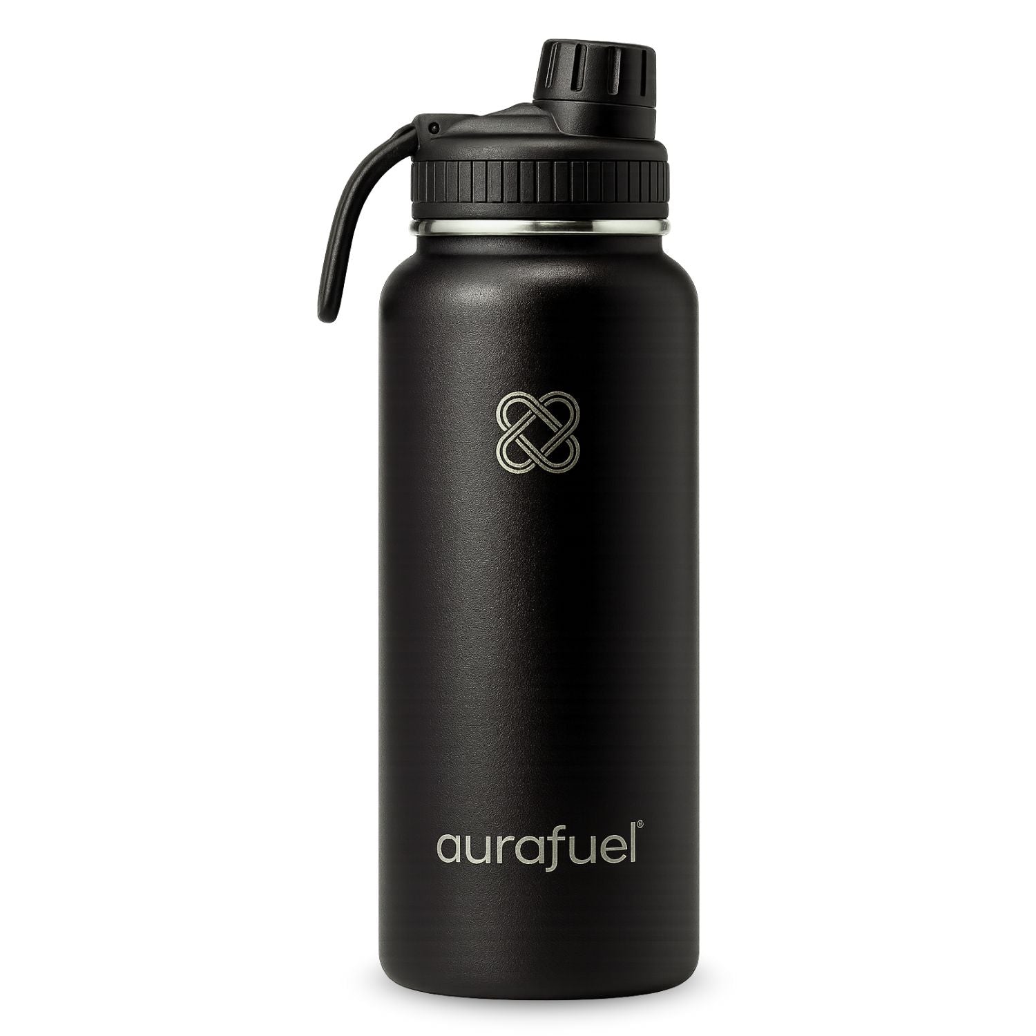 Stainless Steel Drink Bottle - Black-0