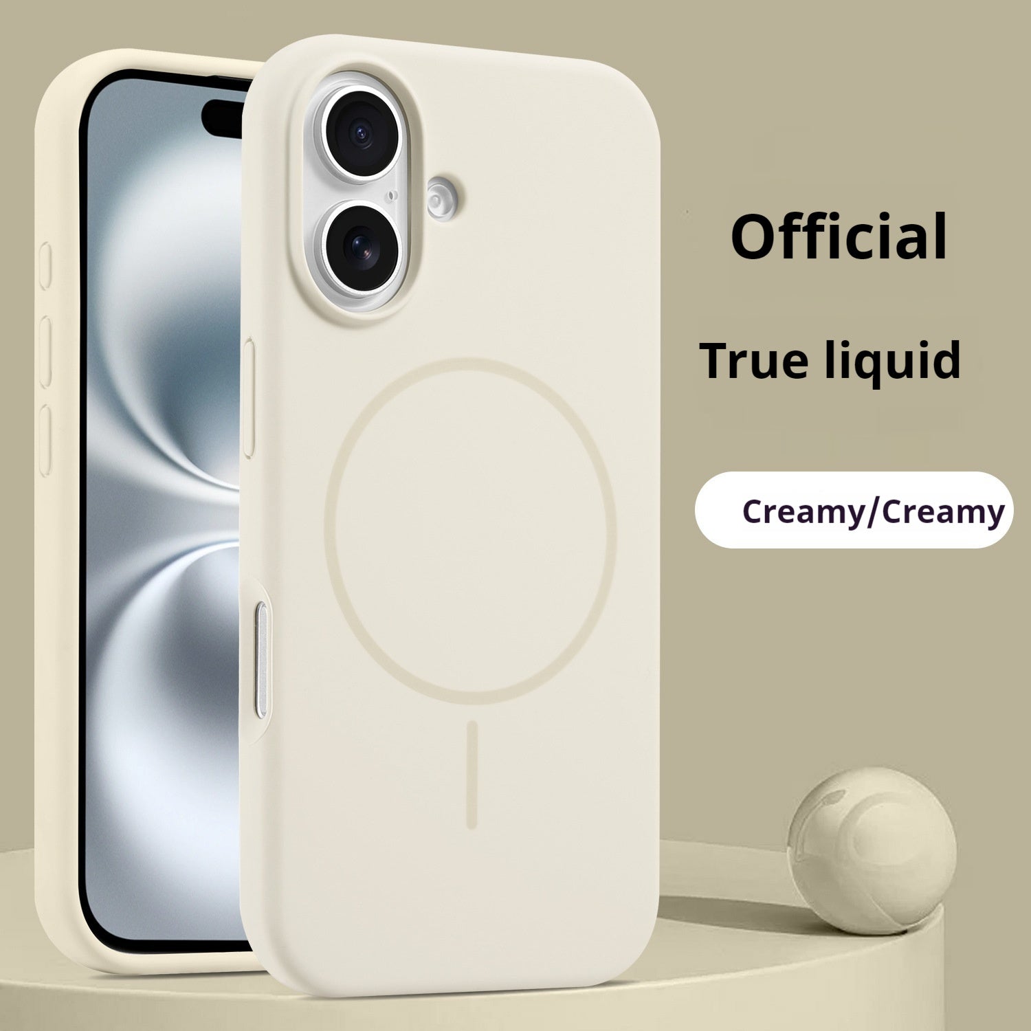 Phone Case Liquid Silicone Magnetic Skin Feeling Pure Color Protective Cover