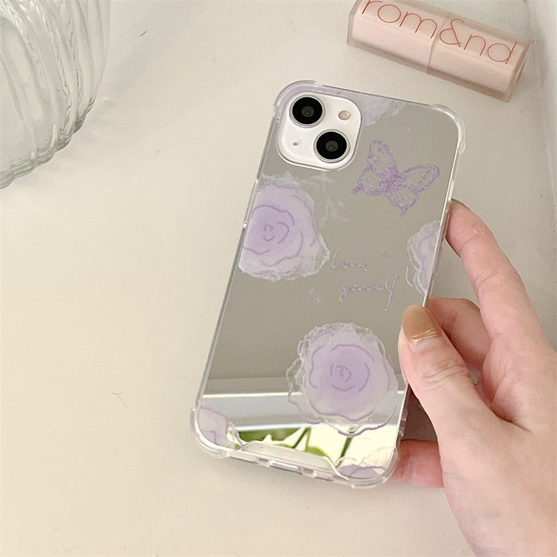 Mirror Flower Butterfly Summer Flower Cover
