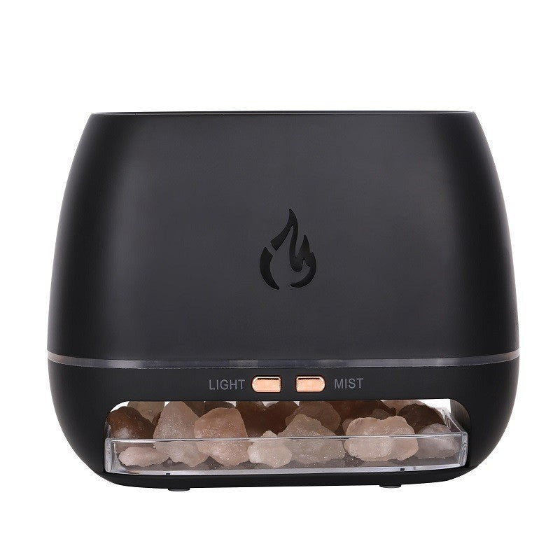 Salt Stone Simulation Flame Aroma Diffuser Heavy Fog