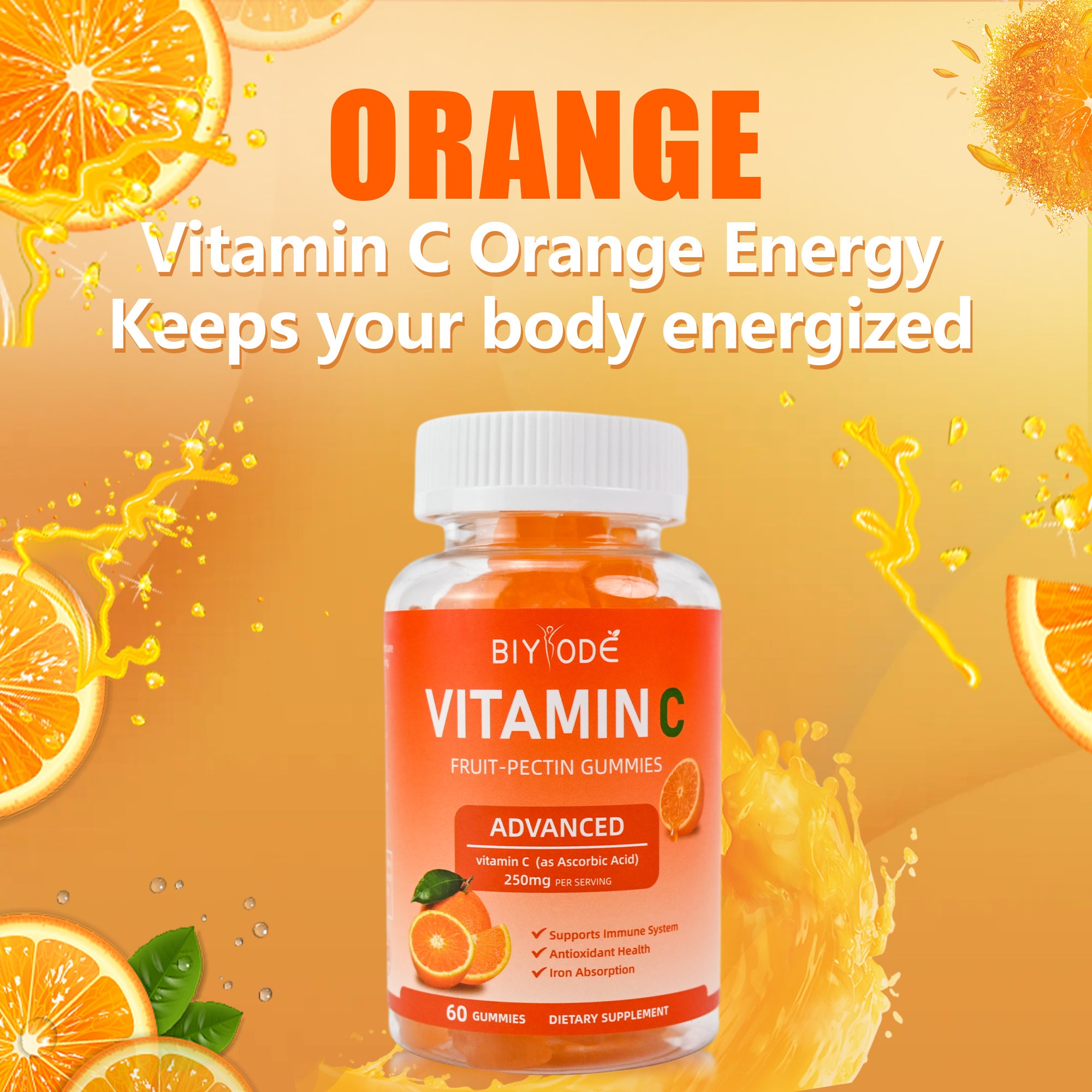 OEM ODM Private Label Vitamin C Gummies Factory Supply Vegan Sugar-Free Antioxidant Supplement GMP Certified Kosher Approved Daily Immune Support Gummies Wholesale