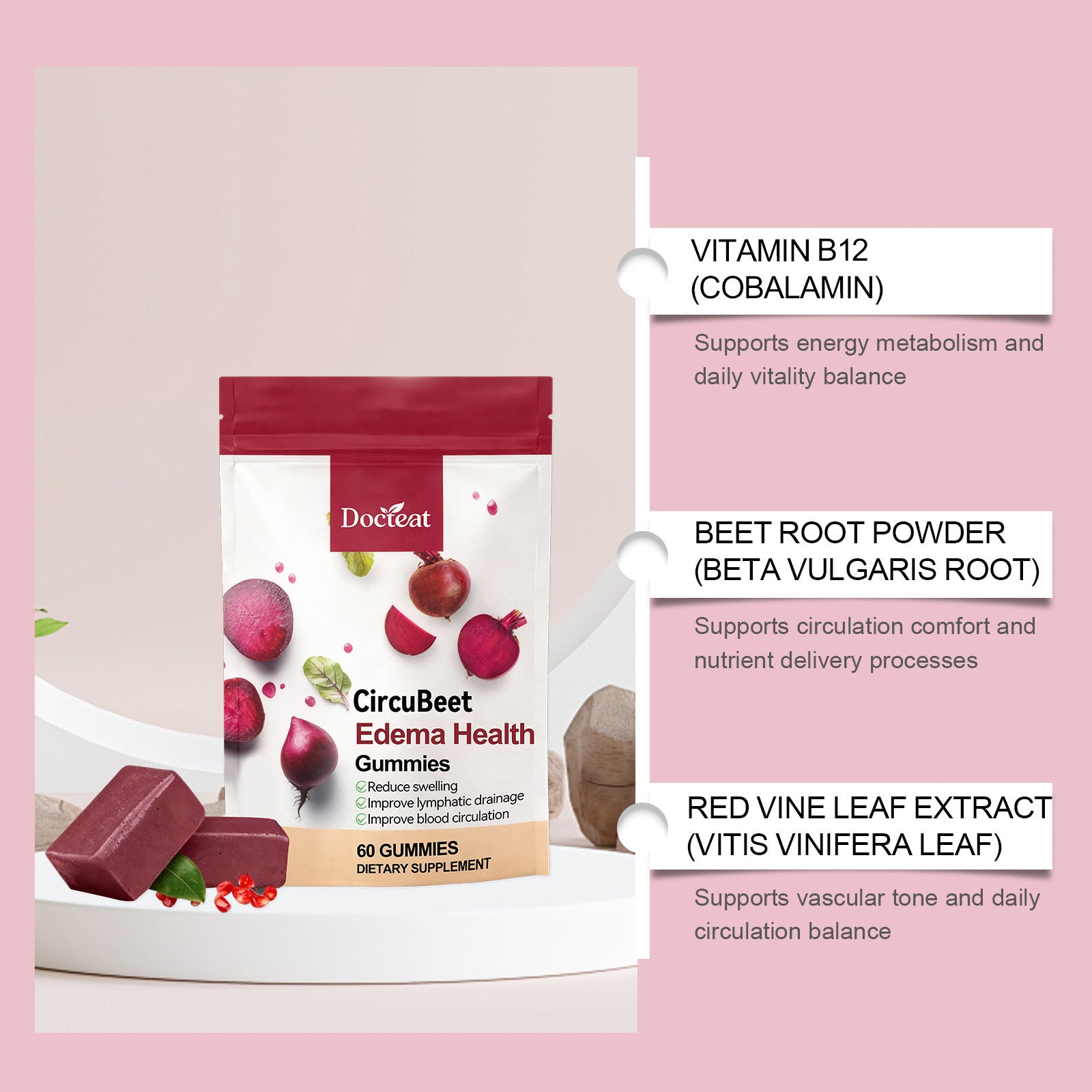 Beet Root Soft Candy