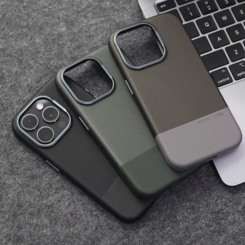 Double-piece Leather Drop-resistant Protective Cover Magnetic Phone Case