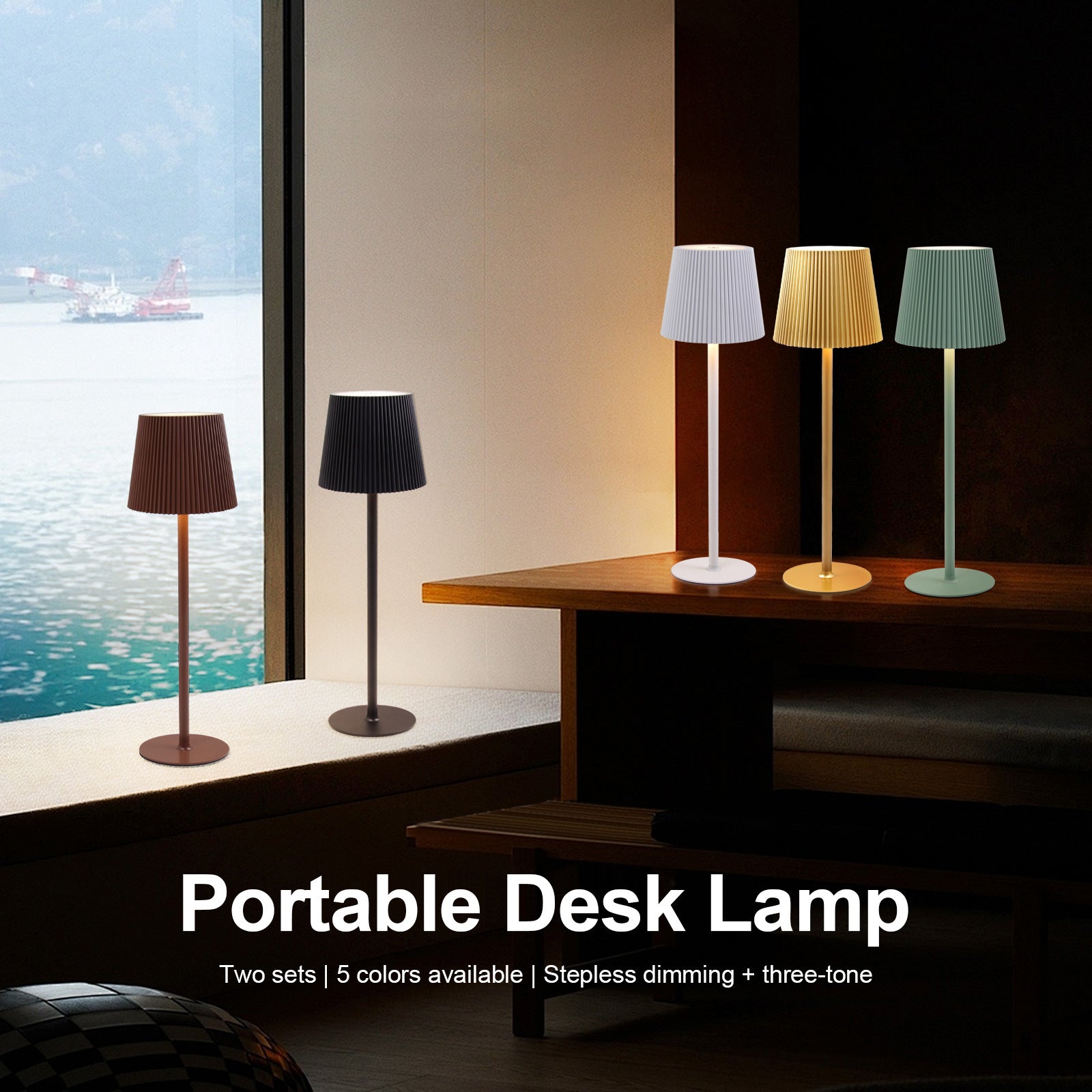 Wireless Charging Desk Lamp KTVcocktail Bar Table Lamp Portable Night Light