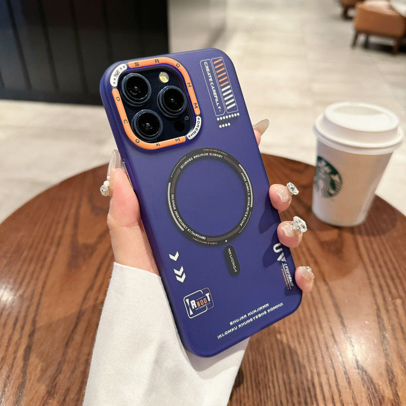 Magnetic Phone Case Frosted Skin Feeling Protective Cover