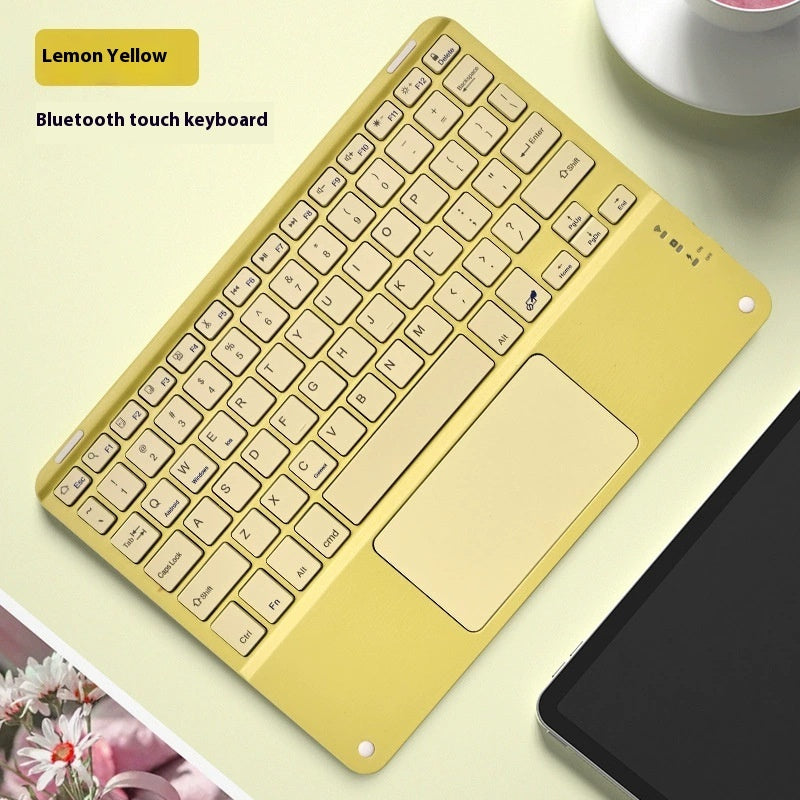 Bluetooth Keyboard With Touch For Mobile Phone Tablet Wireless Rechargeable