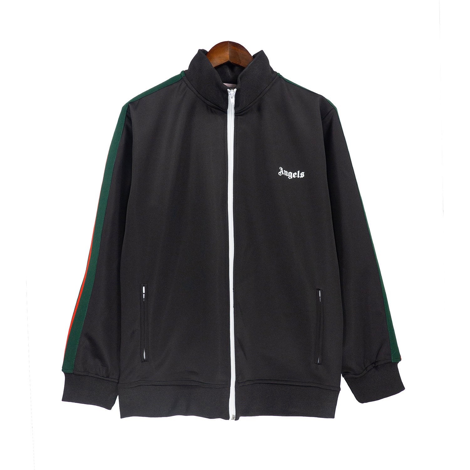 Angel Rainbow Side Woven Strip Classic Vintage Baggy Coat