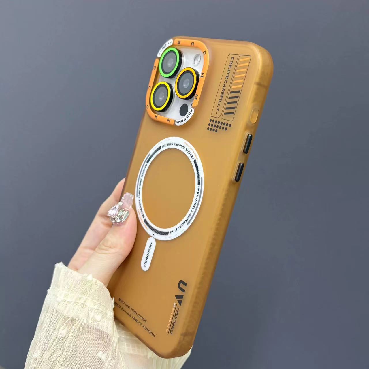 Magnetic Phone Case Frosted Skin Feeling Protective Cover